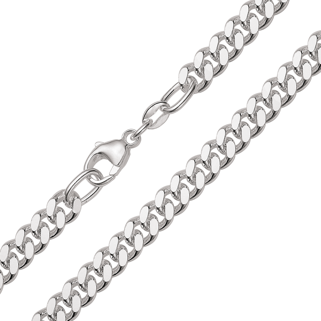Sølv Panzerkæde flad 925s. 1.50 42cm.