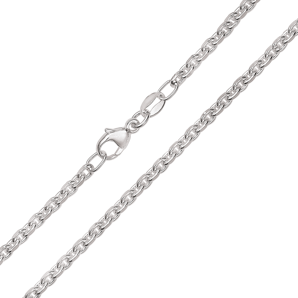 Sølv Ankerkæde flad 925s. 0.80 60cm.