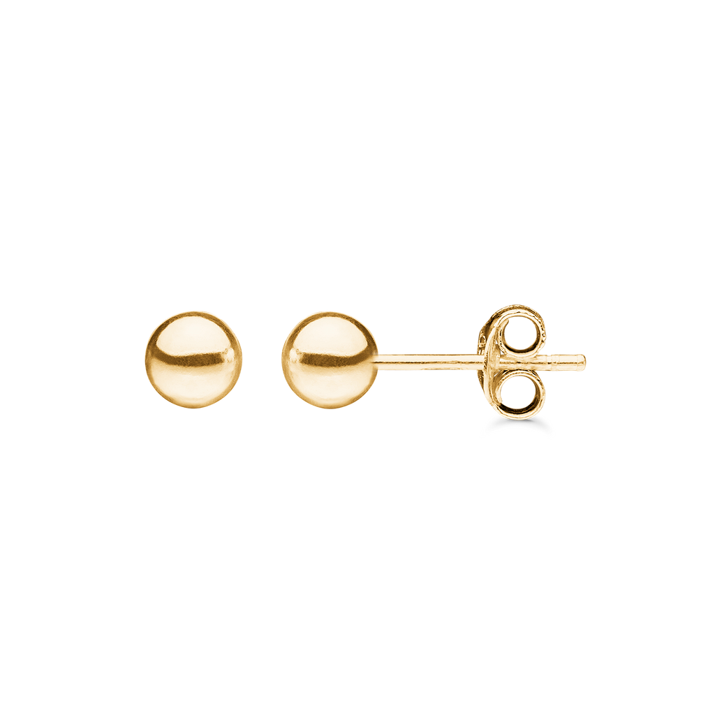 8 kt. guld ørestikker kugle.   Mål: 5 mm.