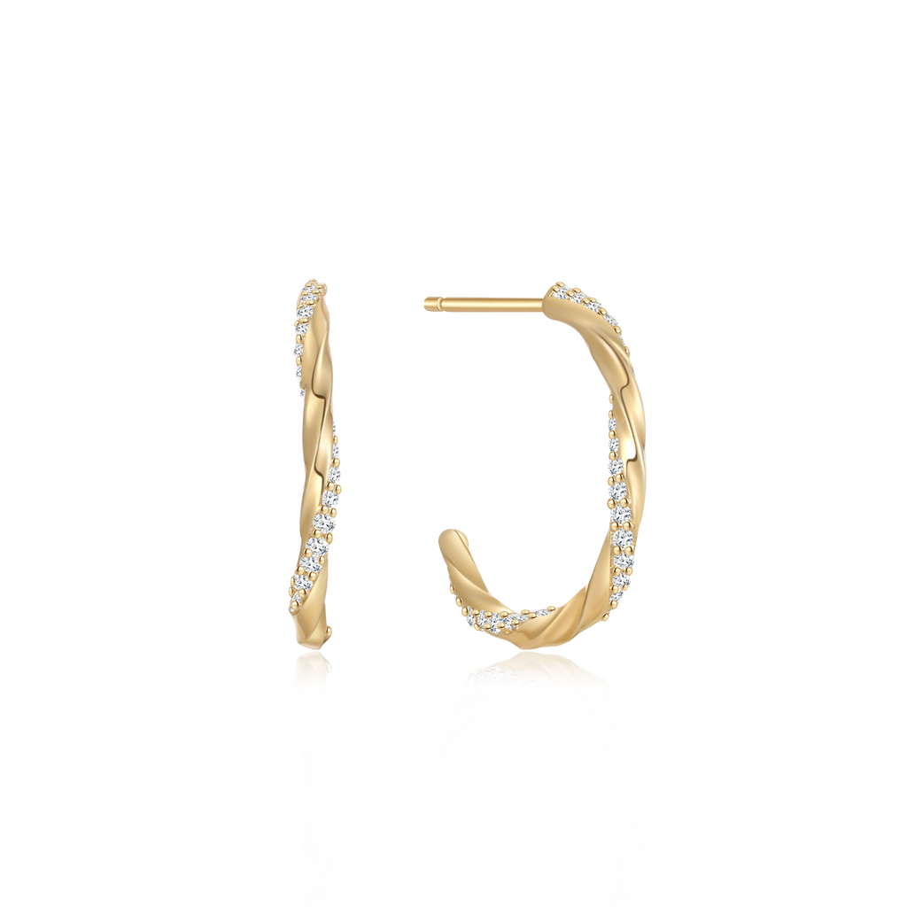 Goldene Ohrringe