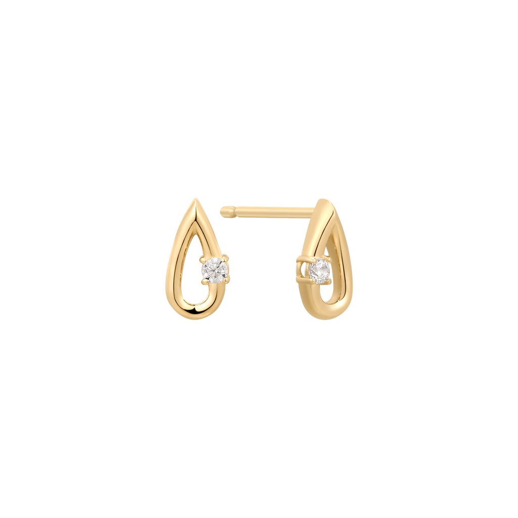 Goldene Ohrringe