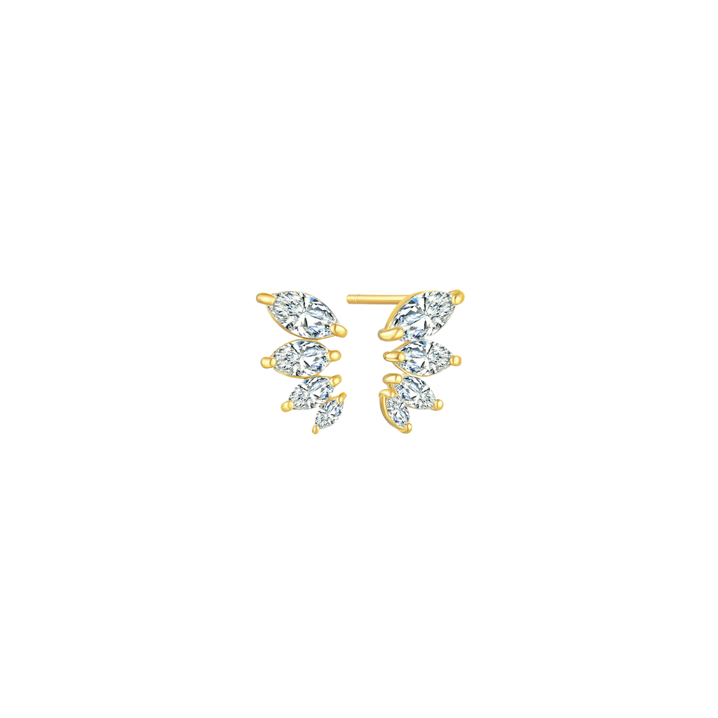 Goldene Ohrringe