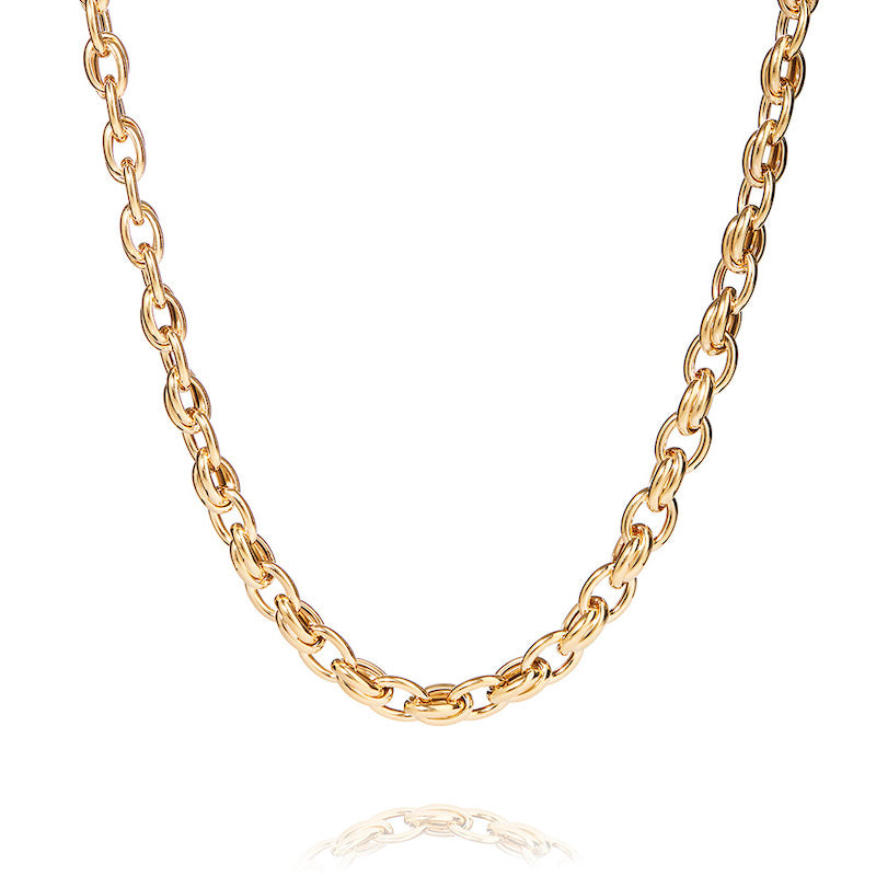 18 kt. Forgyldt Sølv Halskæde