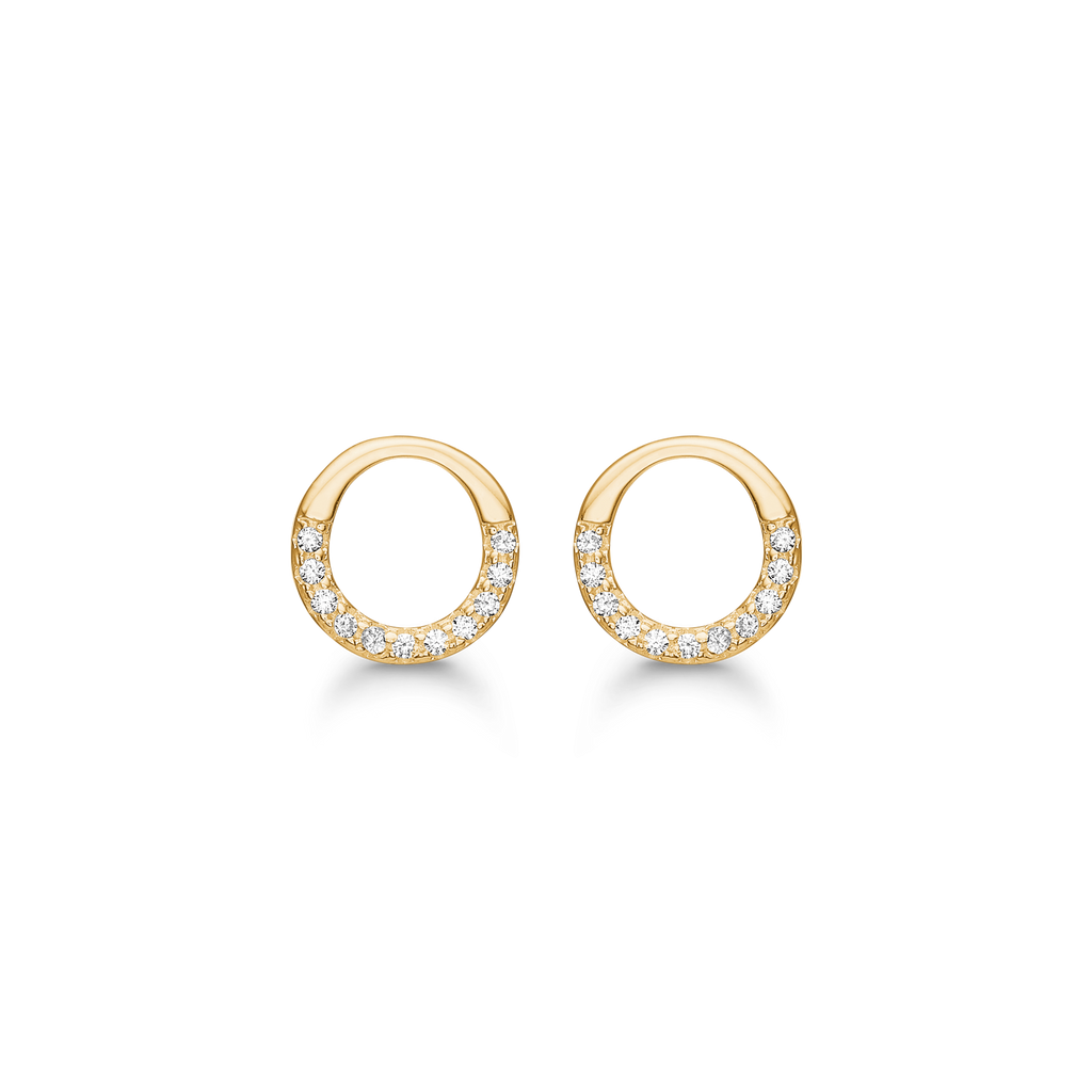 18 kt. Forgyldt Sølv Ørestikker