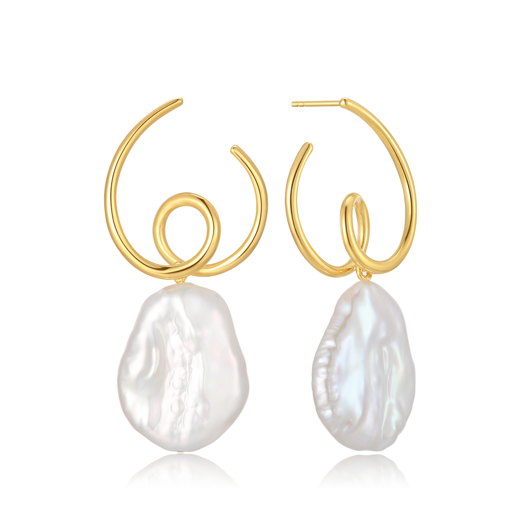 Vergoldete Ohrstecker