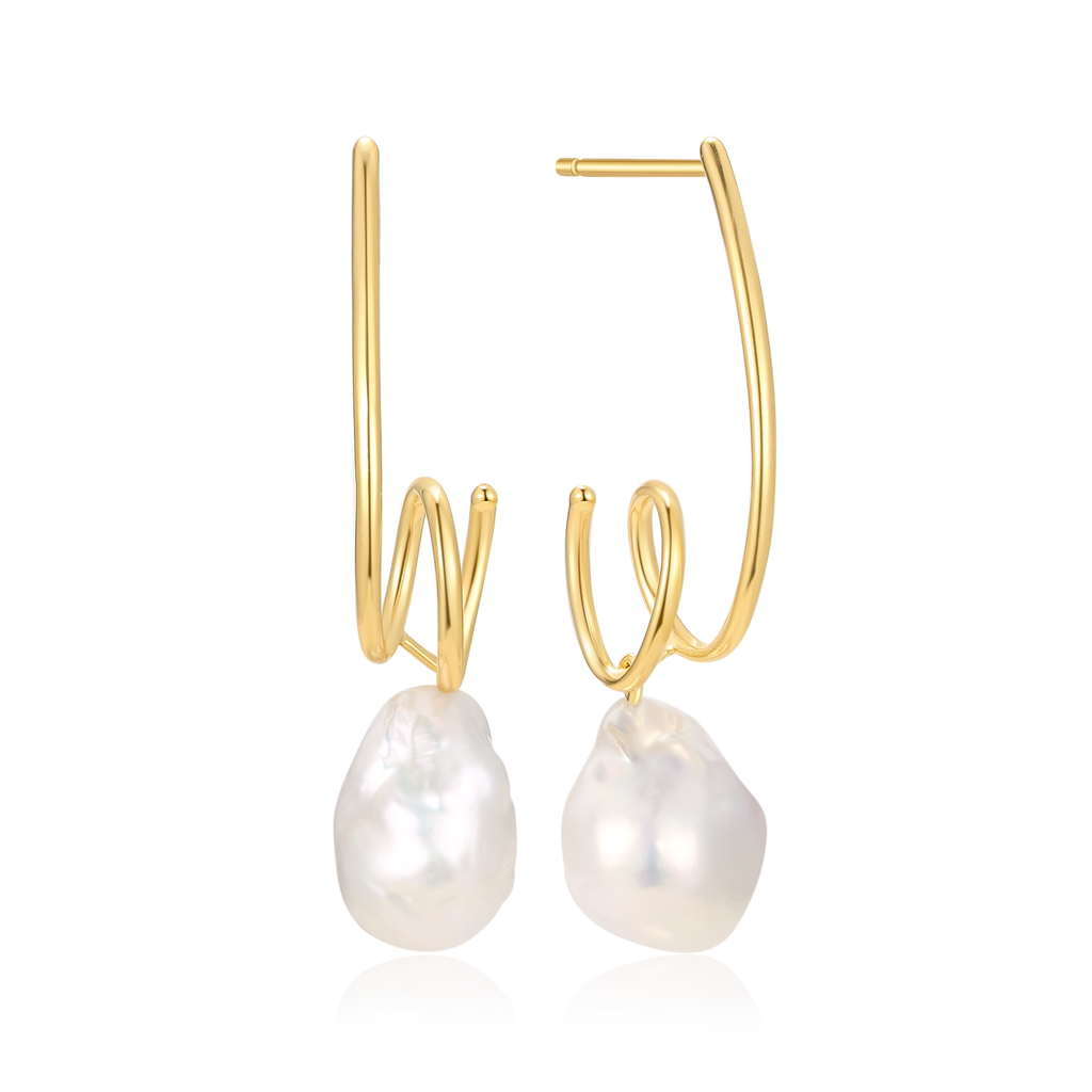 Vergoldete Ohrstecker