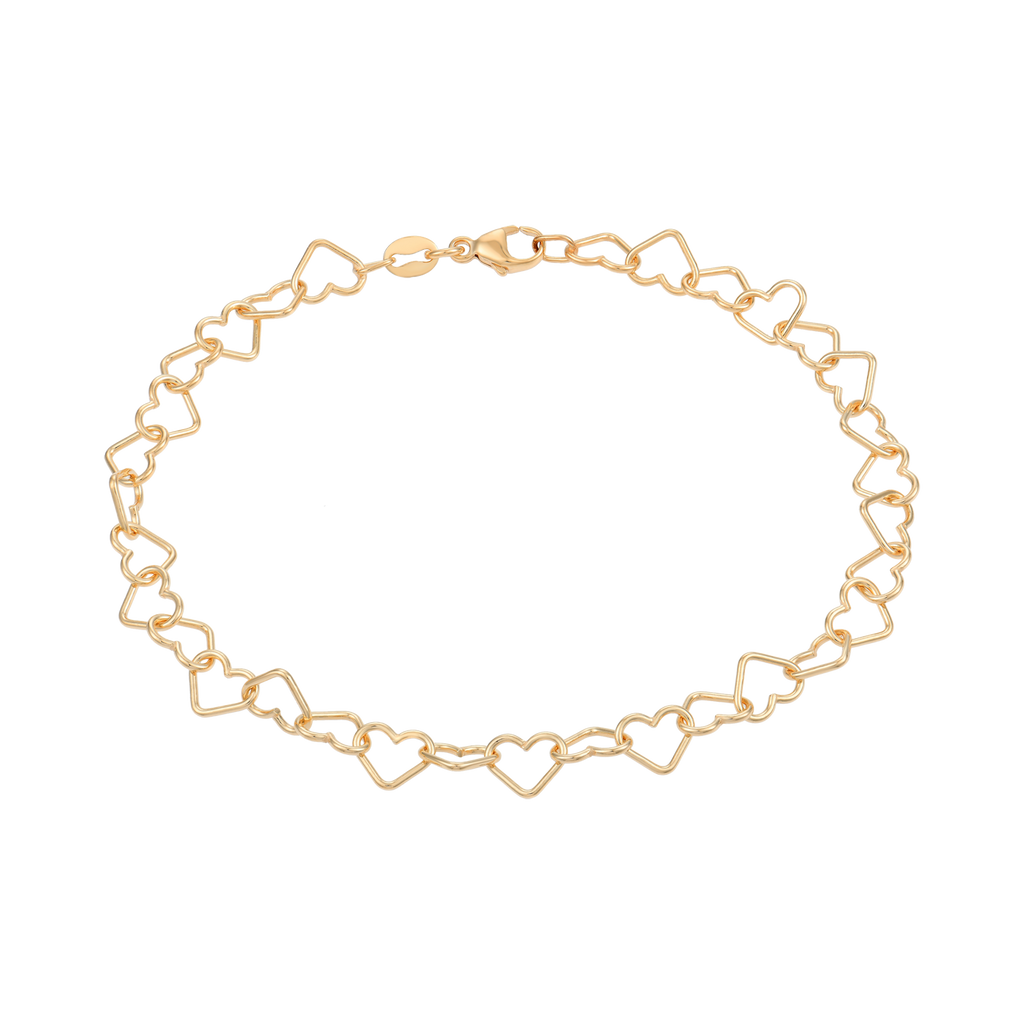 Armband Herzen 21 cm.
