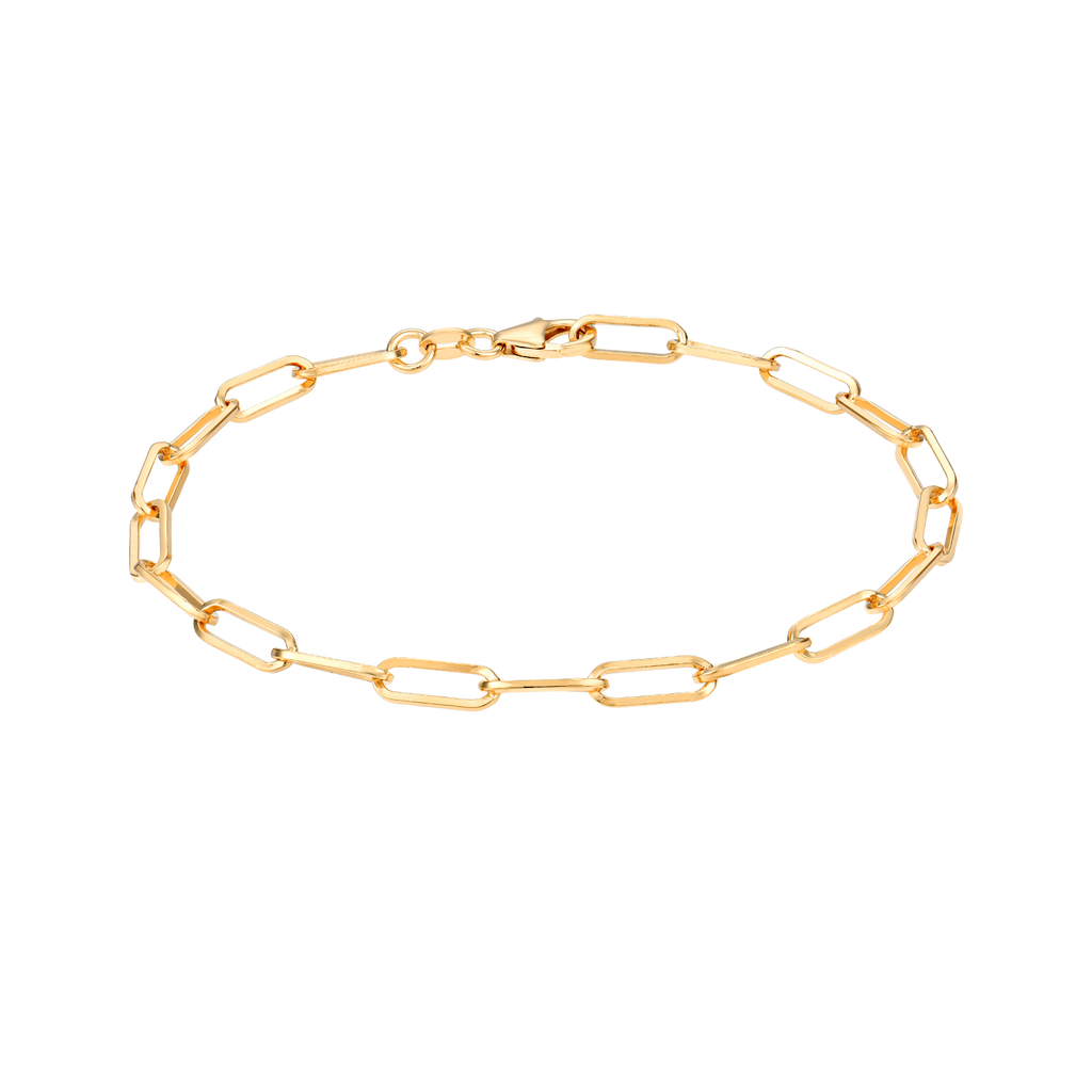 Armband mit ovalen Gliedern, 21 cm.