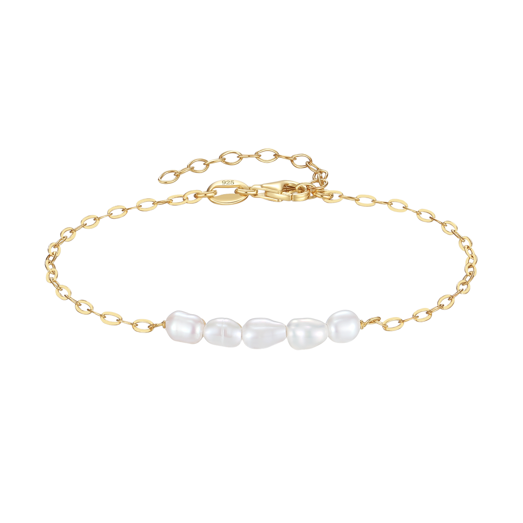 18 kt. Forgyldt Armbånd Perler