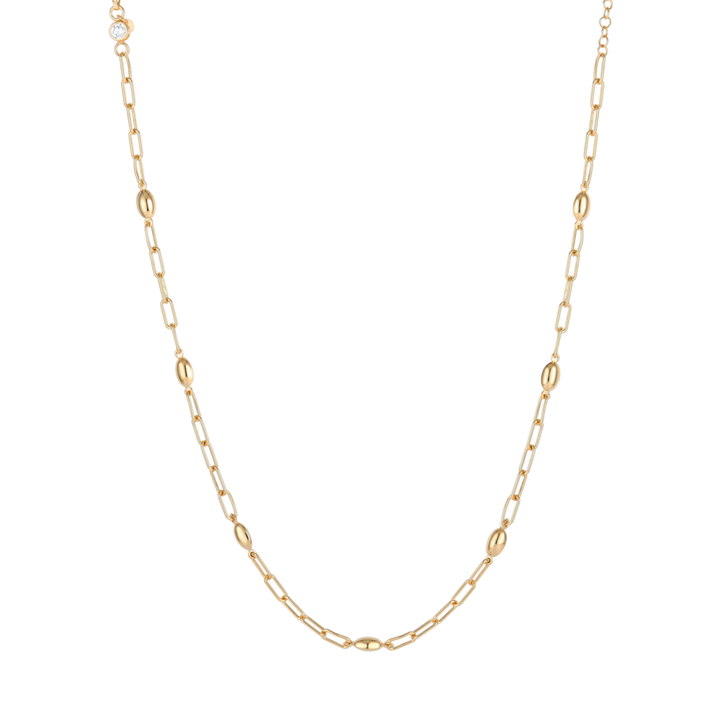 Forgyldt collier