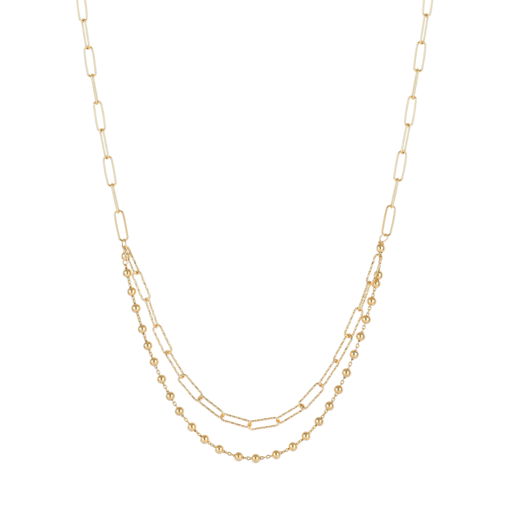 Forgyldt collier