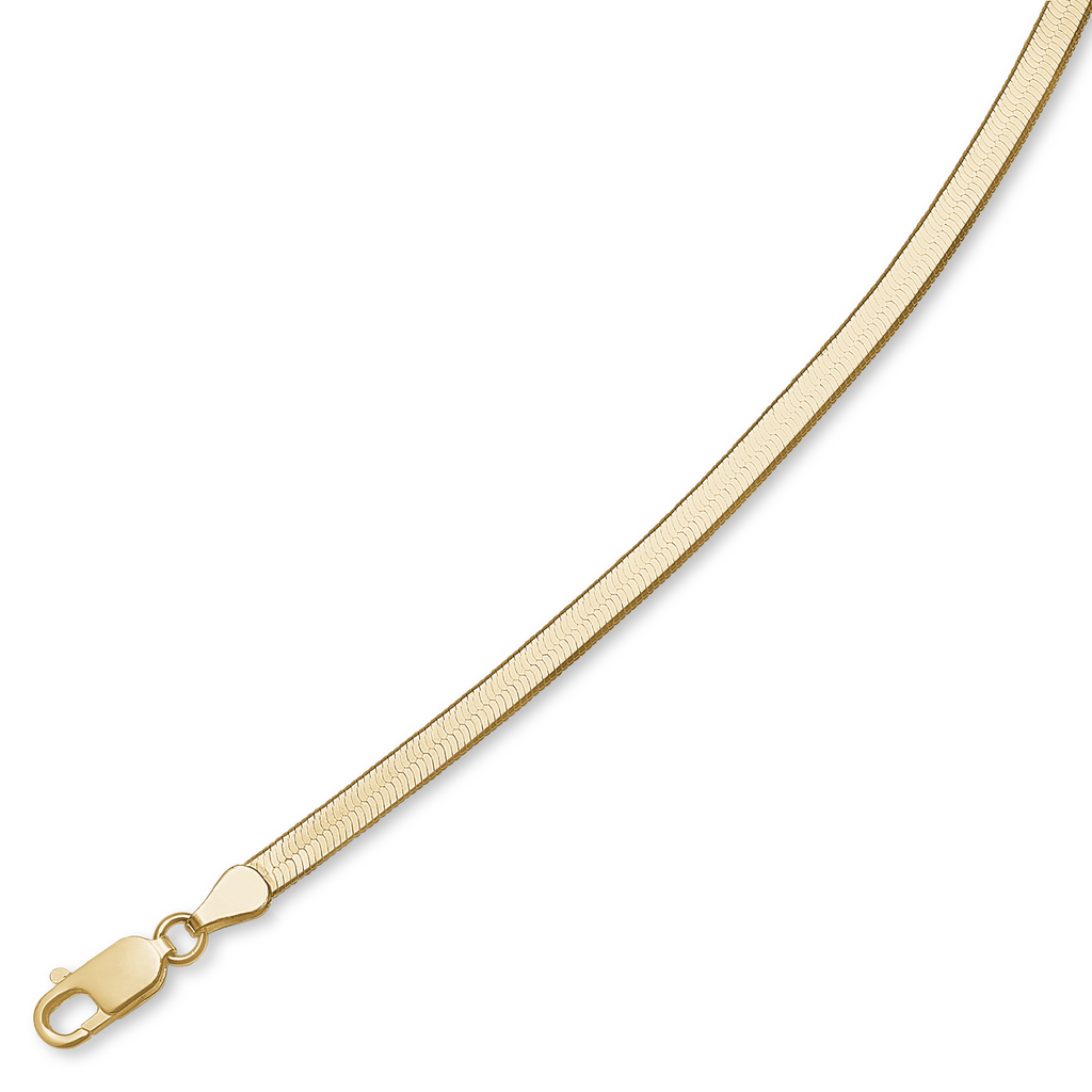 Fischgrätmuster-Halskette 42 cm.